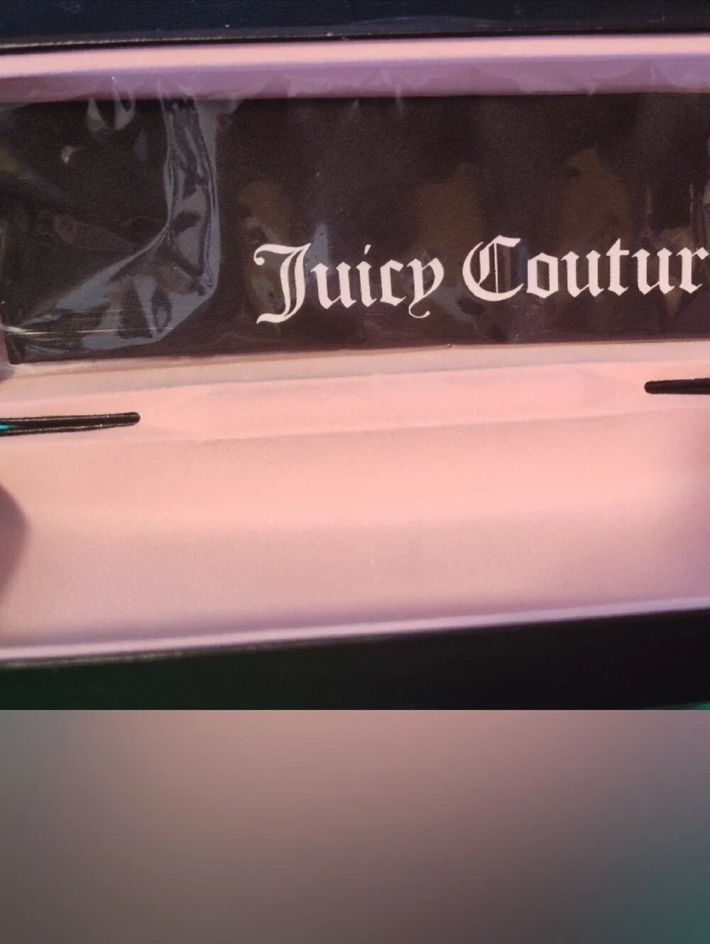 Juicy Couture Black Case with White Gothic Logo